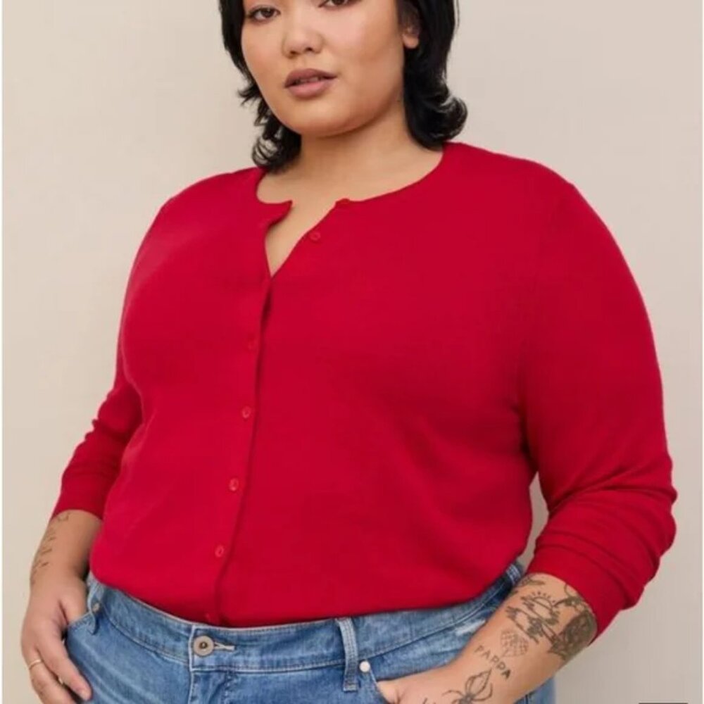 Torrid Everyday Soft Cardigan Crew Sweater